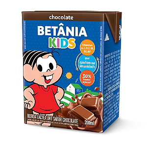 Bebida Láctea Betânia Kids Sabor Chocolate - Embalagem com 200ML