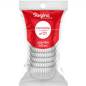 Forminha Papel Regina Nº 1 Branca - Embalagem com 100 UN