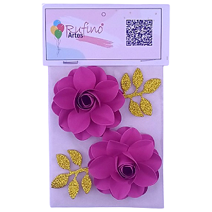 Flor de Papel Lotus Pink - Embalagem com 2UN