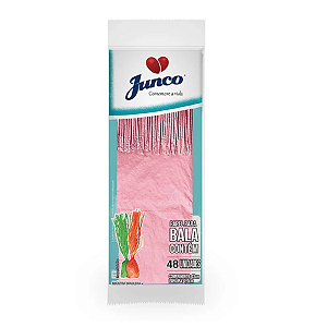 Papel Seda Junco Rosa Para Bala - Embalagem com 48 UN
