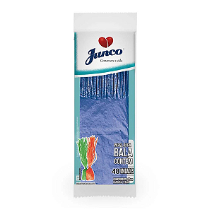 Papel Seda Junco Azul Royal Para Bala - Embalagem com 48 UN