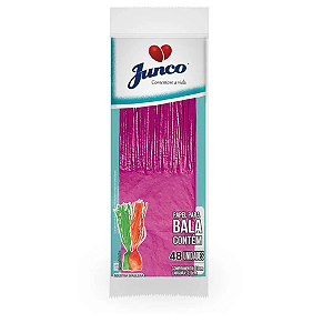 Papel Seda Junco Pink Para Bala - Embalagem com 48 UN