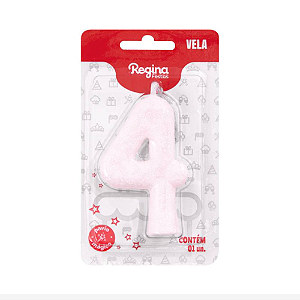 Vela Cintilante Regina Branca N°4 - Embalagem com 1 UN