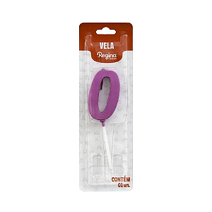 Vela Regina Pick Nº 0 Cor Pink Metalizado - Embalagem com 1 UN