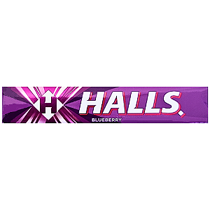 Bala Halls Sabor Blueberry - Embalagem com 28G