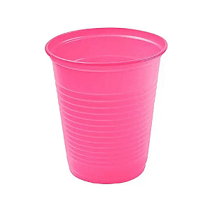 Copo Descartável Trik Trik Rosa 200ML - Embalagem com 50 UN
