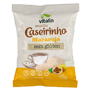 Biscoito Vitalin Caseirinho Sabor Maracujá - Embalagem com 100G