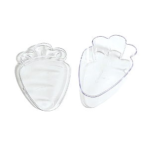 Cake Box Cenoura Transparente com Tampa - Embalagem Para 750ML