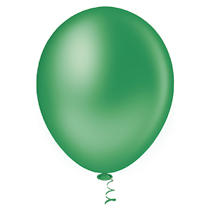 Balão Pic Pic Redondo N° 5 Cor Verde - Embalagem com 50 UN