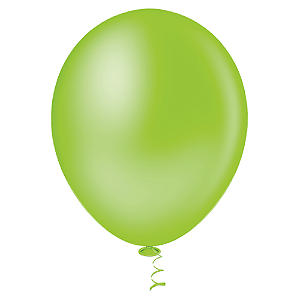 Balão Pic Pic Redondo Liso N° 5 Cor Verde Limão - Embalagem com 50 UN