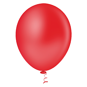 Balão Pic Pic Redondo Liso N° 5 Cor Vermelho - Embalagem com 50 UN