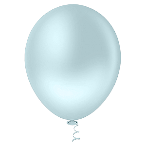 Balão Pic Pic Redondo Liso N° 5 Cor Azul Candy - Embalagem com 50 UN