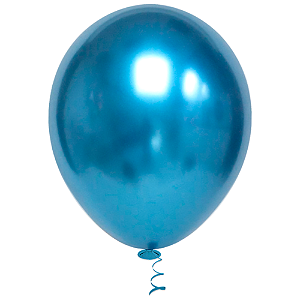 Balão Pic Pic Redondo Platino N° 5 Cor Azul - Embalagem com 25 UN