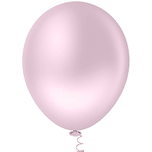 Balão Pic Pic Redondo Liso N°16 Rosa Candy - Embalagem com 12 UN