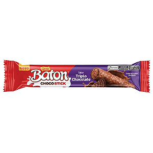 Chocolate Baton Choco Stick Sabor Triplo Chocolate - Embalagem com 26G