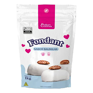 Fondant Brilhart Celebrate Sabor Baunilha - Embalagem com 1KG