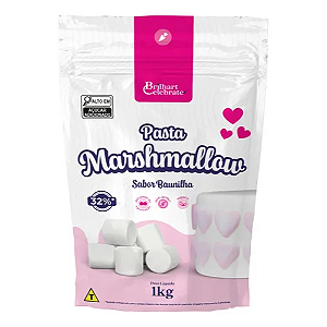 Pasta Marshmallow Brilhart Celebrate Sabor Baunilha - Embalagem com 1KG