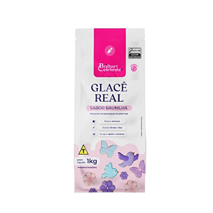 Glacê Real Brilhart Celebrate Sabor Baunilha - Embalagem com 1KG