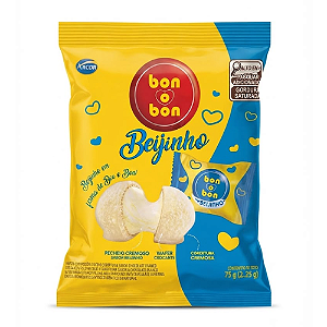Bombom Arcor Bon o Bon Sabor Beijinho - Embalagem com 75G