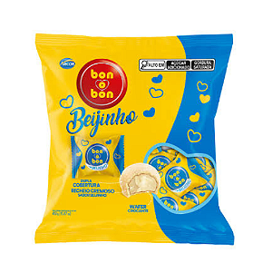 Bombom Arcor Bon o Bon Sabor Beijinho - Embalagem com 450G