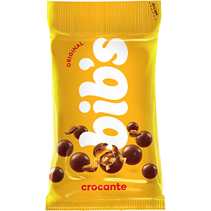Confeito Chocolate Bibs Crocante - Embalagem com 40G