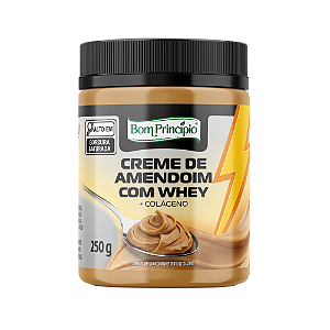 Creme de Amendoim com Whey Bom Princípio - Embalagem com 250G