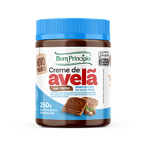 Creme de Avelã com Cacau Bom Princípios Zero Adição de Açúcar - Embalagem com 250G