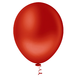 Balão Pic Pic Coração Liso N°16 Cor Vermelho Romã - Embalagem com 12 UN
