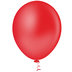 Balão Pic Pic Coração Liso N°16 Cor Vermelho - Embalagem com 12 UN