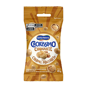 Amendoim Santa Helena Crokíssimo Crokante Sabor Caramel Macchiato - Embalagem com 45G