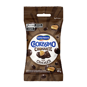Amendoim Santa Helena Crokíssimo Crokante Sabor Chocolate - Embalagem com 45G