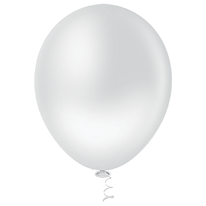 Balão Pic Pic Redondo Liso N°5 Cor Clear - Embalagem com 50 UN