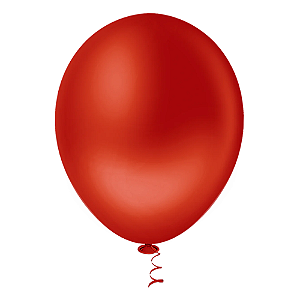 Balão Pic Pic Redondo Liso N°9 Cor Vermelho Romã - Embalagem com 50 UN