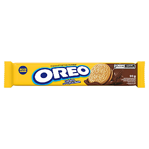 Biscoito Recheado Oreo Sabor Golden Chocolate - Embalagem com 90G