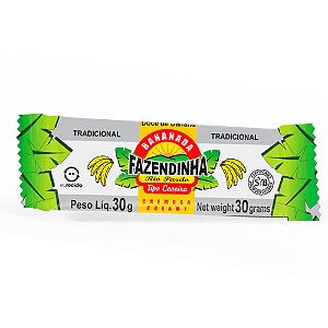 Bananada Fazendinha Tipo Caseira - Embalagem com 30G