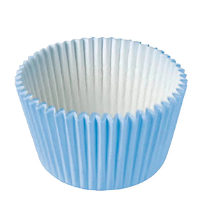 Forminha Para Doces Junco Papel Cor Azul Claro - Embalagem com 100 UN
