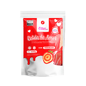 Calda do Amor Brilhart Celebrate Cor Vermelha - Embalagem com 400G