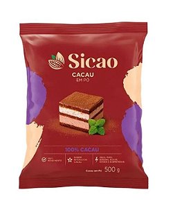 Chocolate em Pó Sicao 100% Cacau - Embalagem com 500G