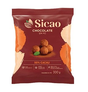 Chocolate em Pó Sicao 50% Cacau - Embalagem com 300G