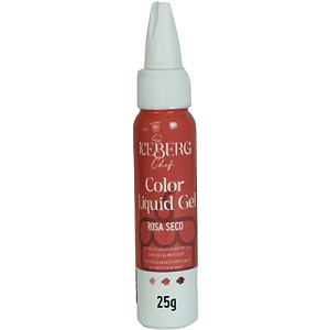 Corante Liquid Gel Iceberg Rosa Seco - Embalagem com 25G