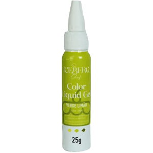 Corante Liquid Gel Iceberg Verde Limão - Embalagem com 25G
