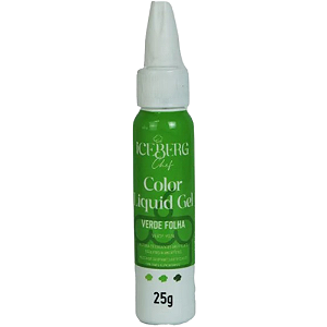 Corante Liquid Gel Iceberg Verde Folha - Embalagem com 25G