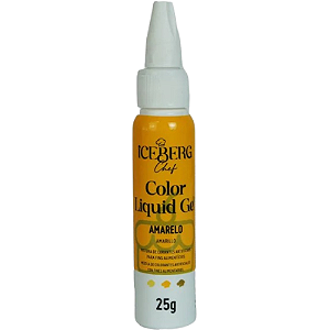 Corante Liquid Gel Iceberg Amarelo - Embalagem com 25G