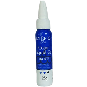 Corante Liquid Gel Iceberg Azul Royal - Embalagem com 25G