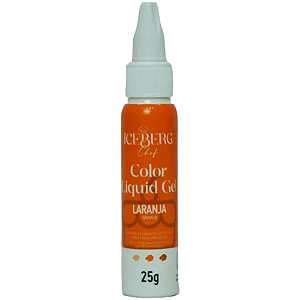 Corante Liquid Gel Iceberg Laranja - Embalagem com 25G