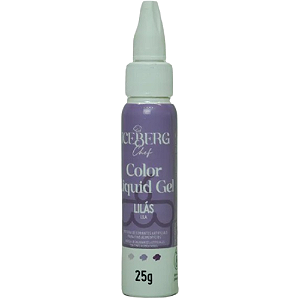 Corante Liquid Gel Iceberg Lilás - Embalagem com 25G