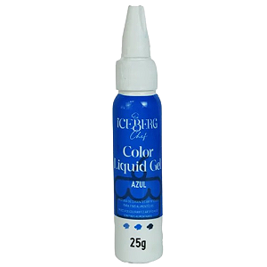 Corante Liquid Gel Iceberg Azul - Embalagem com 25G