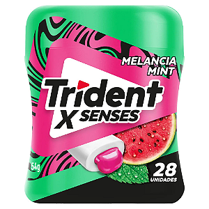 Chiclete Trident X Senses Sabor Melancia Mint - Embalagem com 54G