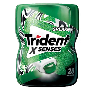 Chiclete Trident X Senses Sabor Menta - Embalagem com 54G