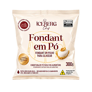 Fondant Em Pó Iceberg Chef - Embalagem com 300G